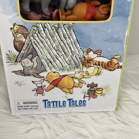 NEW DISNEY Winnie The Pooh Tattle Tales Story Book Set With 4 Figures - Picture 6 of 12